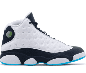 Jordan 13 Retro Obsidian Powder Blue White PALISADES