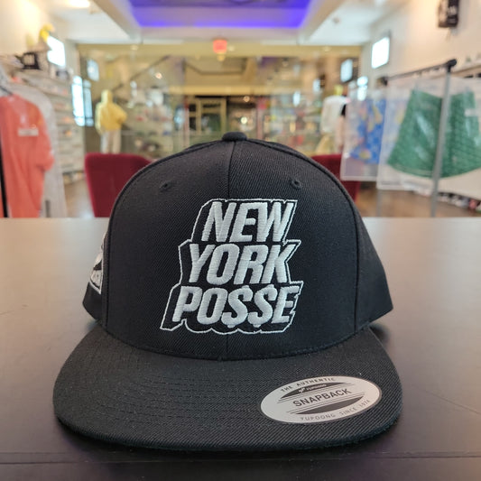 NY POSSE OUTLINE ALL BLACK SNAPBACK PALISADES