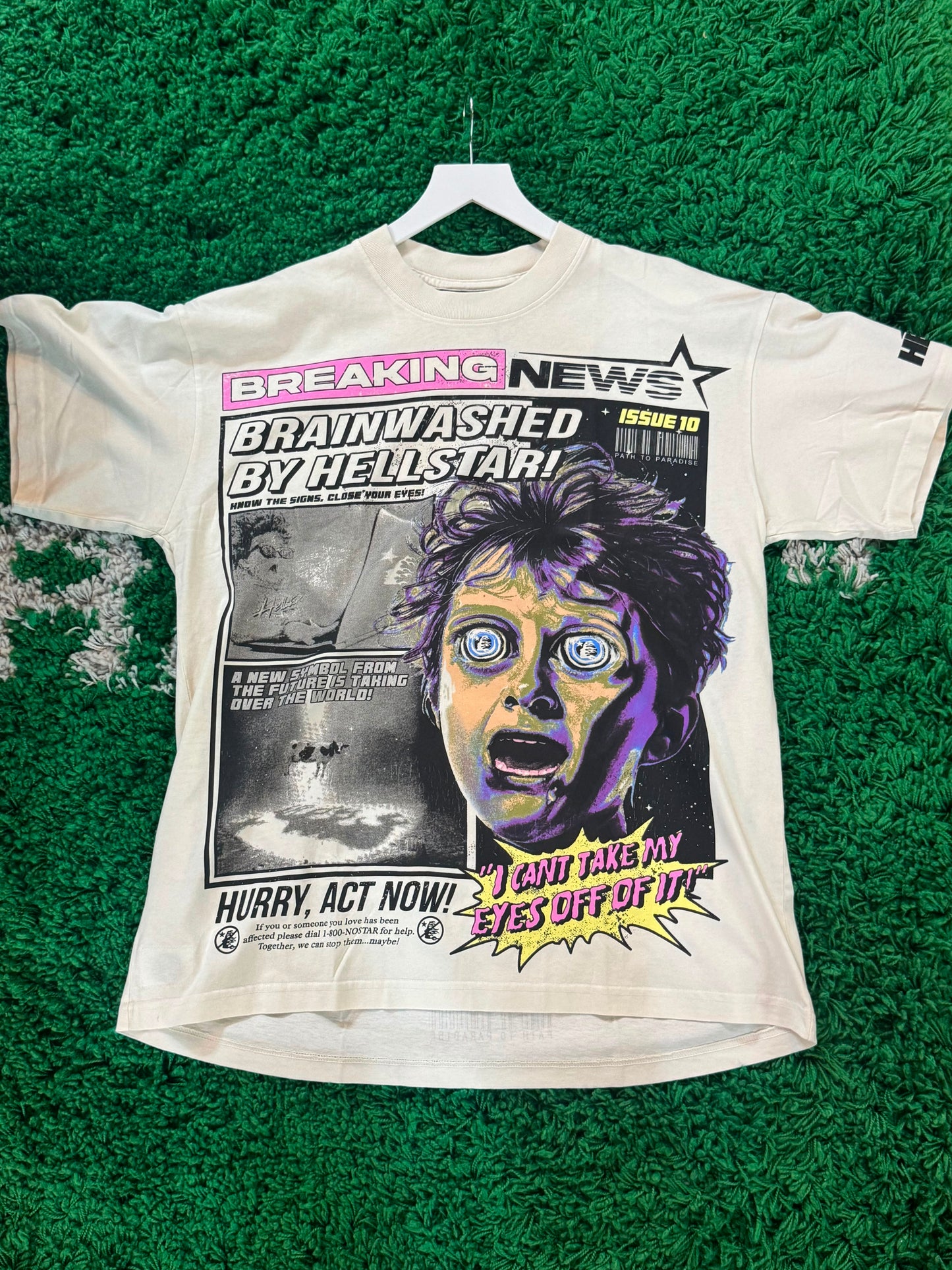 Hellstar studios breaking news t shirt FW23