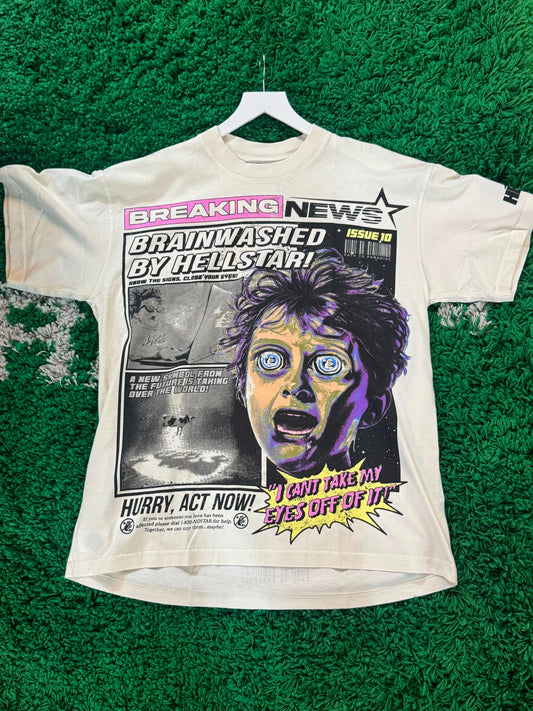 Hellstar studios breaking news t shirt FW23