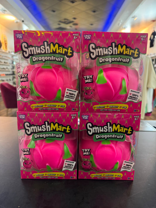 Crazy Fun Smush Mart Dragon Fruit Squishy Toy