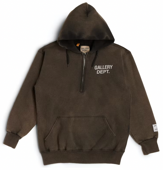 Gallery Dept. Vintage Half Zip Hoodie Black PALISADES