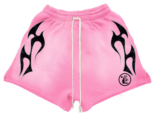 Hellstar Flame Shorts Pink AMERICAN DREAM