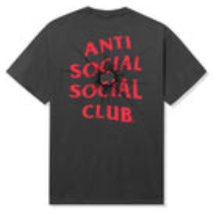 Anti Social Social Club ASSC Theories Tee Charcoal PALISADES
