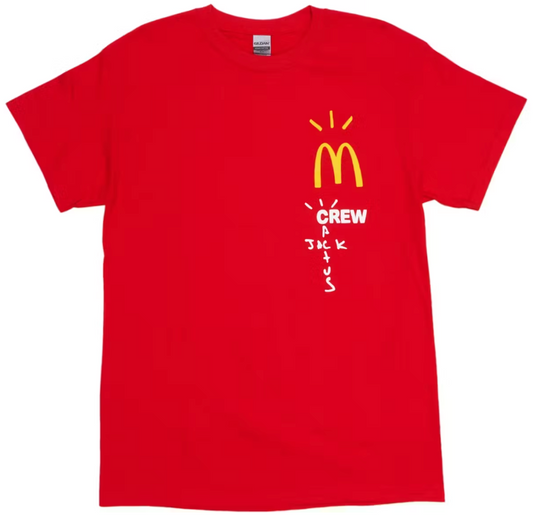 Travis Scott x McDonald's Crew T-shirt Red PALISADES