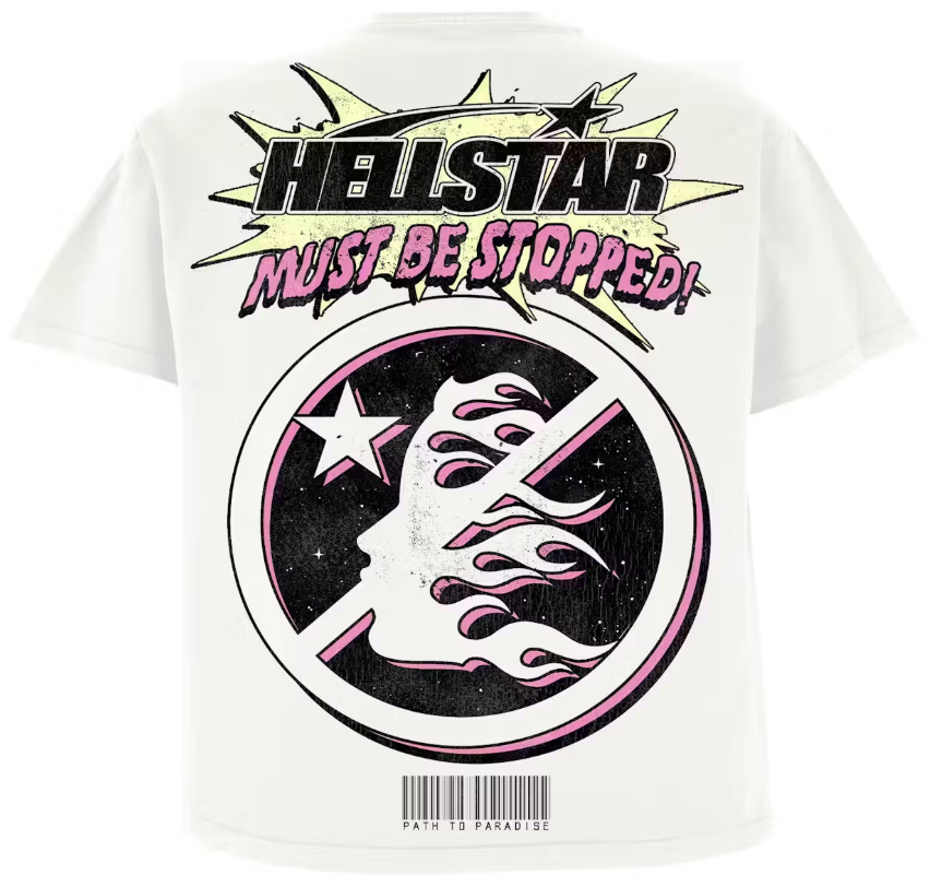Hellstar Breaking News T-Shirt White PALISADES
