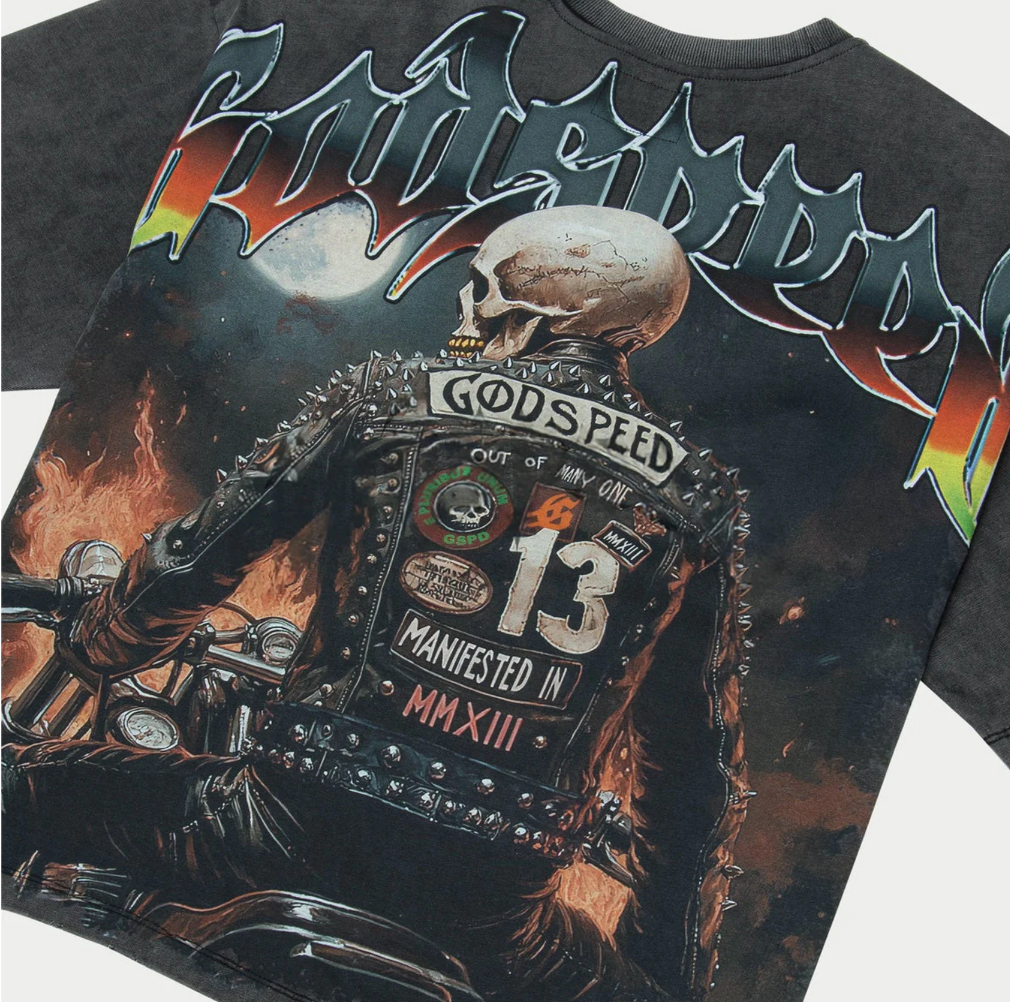 Godspeed Biker Nation (Black Wash) PALISADES