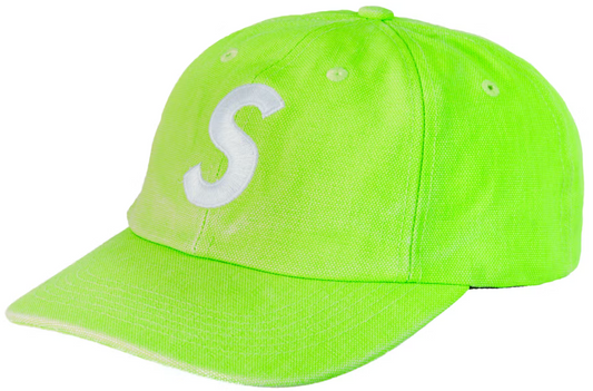 Supreme Pigment Canvas S Logo 6-Panel Lime TARRYTOWN