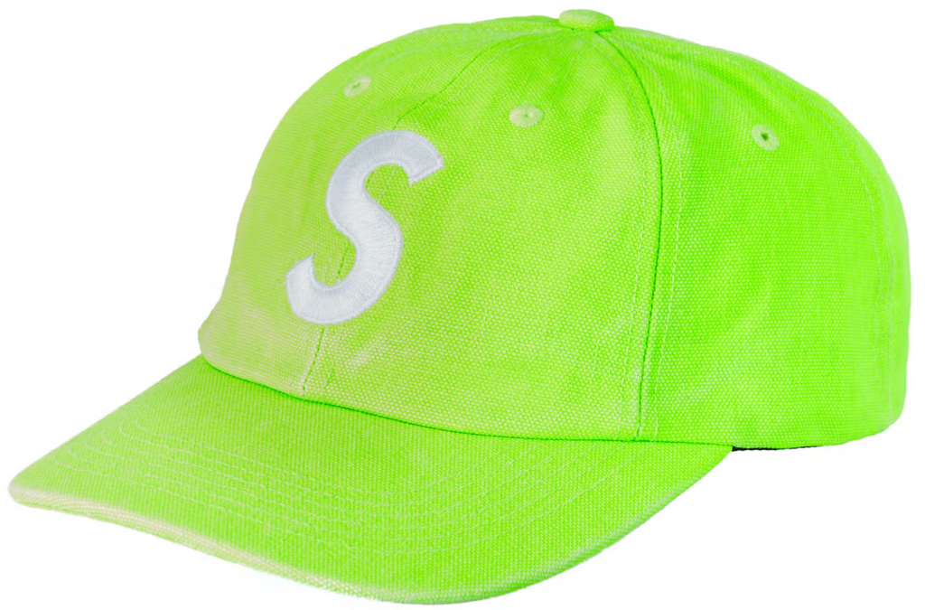 Supreme Pigment Canvas S Logo 6-Panel Lime TARRYTOWN – Levitate