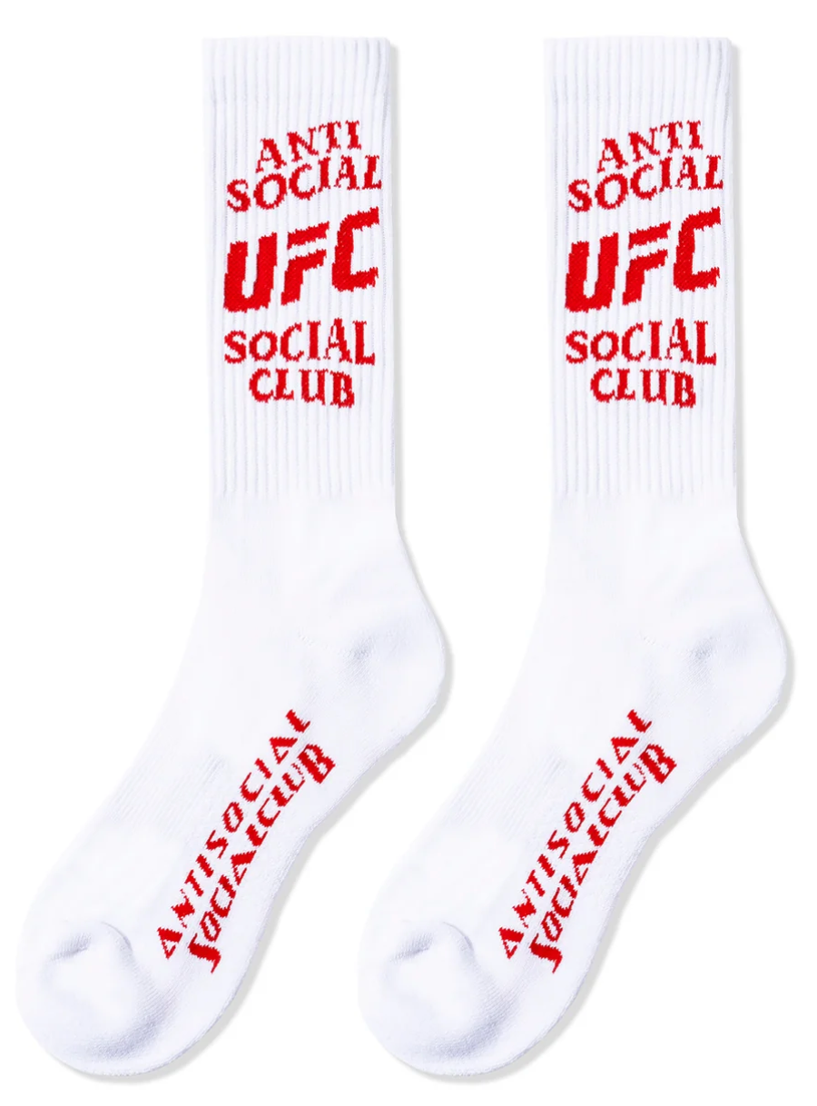 Anti Social Social Club x UFC White Socks PALISADES