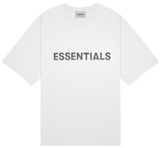 Fear of God Essentials Boxy T-Shirt Applique Logo White AMERICAN DREAM