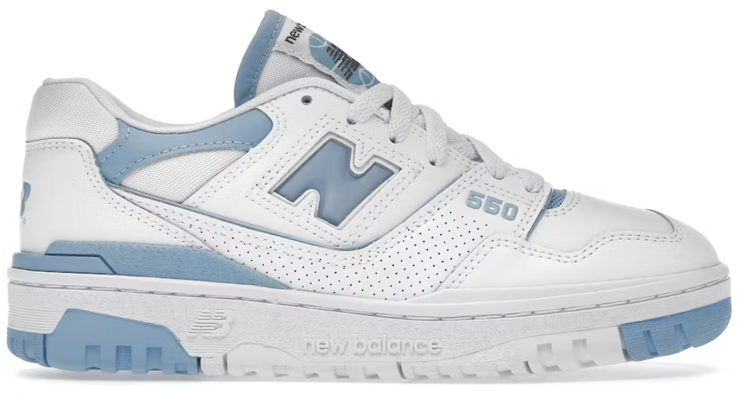 New Balance 550 UNC White Dusk Blue (Women's) AMERICAN DREAM