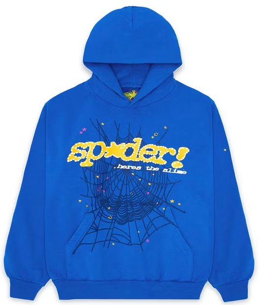 Sp5der TC Hoodie Blue AMERICAN DREAM