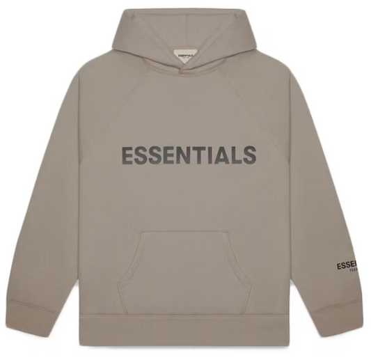 Fear of God Essentials Pullover Hoodie Applique Logo Taupe PALISADES