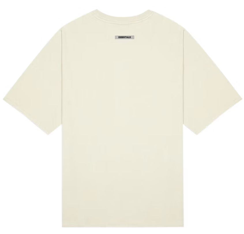 Fear of God Essentials Boxy T-Shirt Applique Logo Buttercream PALISADES