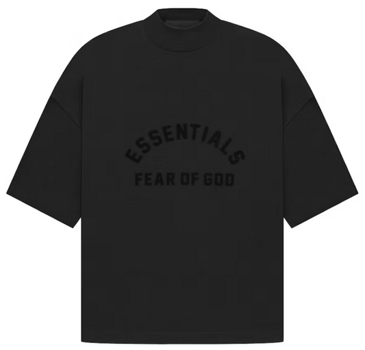 Fear of God Essentials Arch Logo Tee Jet Black PALISADES