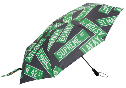 Supreme ShedRain Street Signs Umbrella Black PALISADES