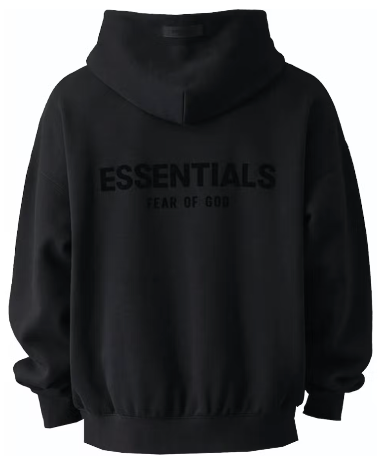 Fear of God Essentials Pullover Chest Logo Hoodie Stretch Limo/Black AMERICAN DREAM