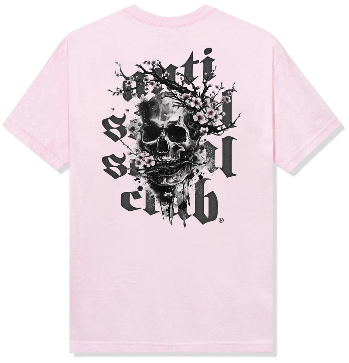 Anti Social Social Club Your Majesty Tee Pale Pink AMERICAN DREAM