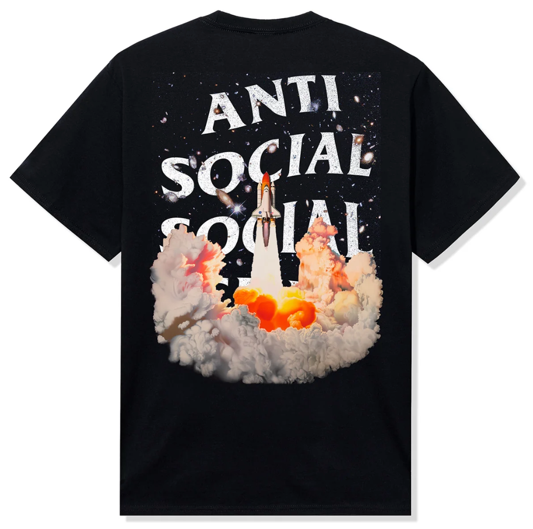 Anti Social Social Club Phenomena Tee Black PALISADES
