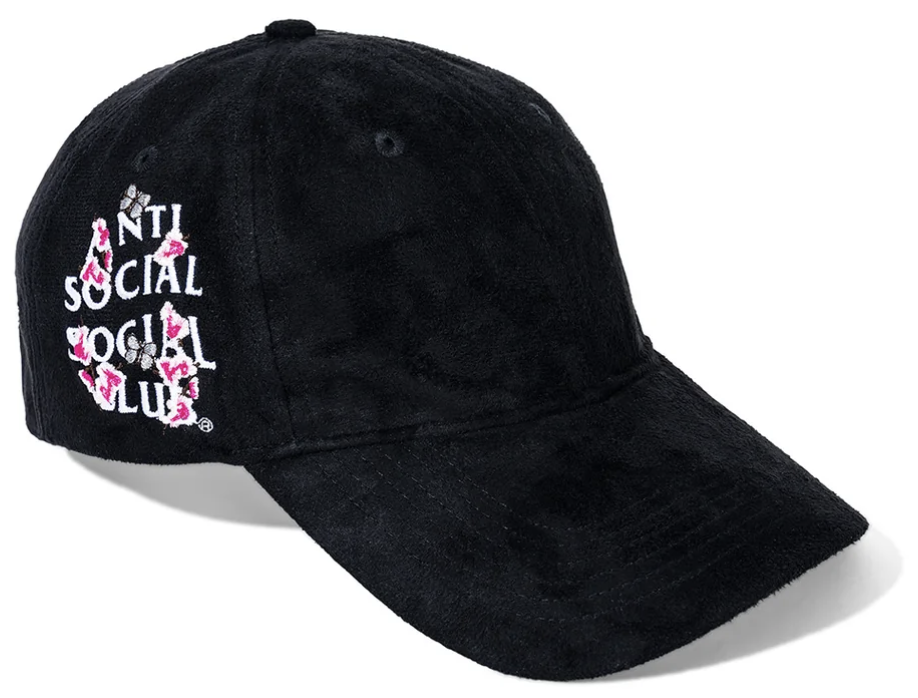 Anti Social Social Club Kkotch Suede Cap Black PALISADES