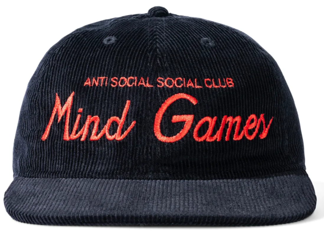 Anti Social Social Club Sayings Cap Black PALISADES