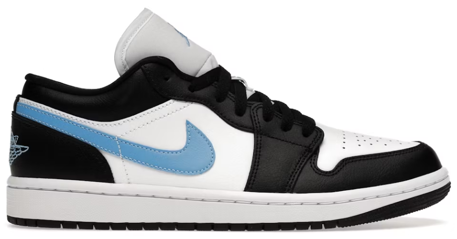 Jordan 1 Low Black University Blue White (Women's) PALISADES