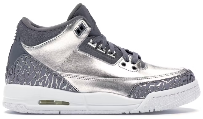 Jordan 3 Retro Premium Heiress Metallic Silver (GS) PALISADES