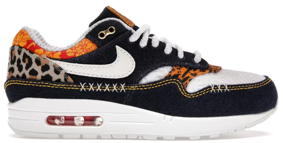 Nike Air Max 1 Premium Denim Leopard PALISADES