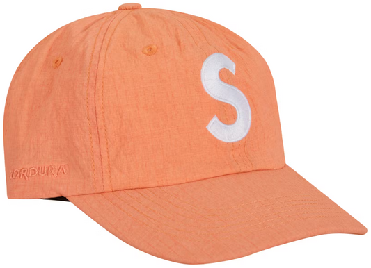 Supreme Cordura Ripstop S Logo 6-Panel Coral PALISADES