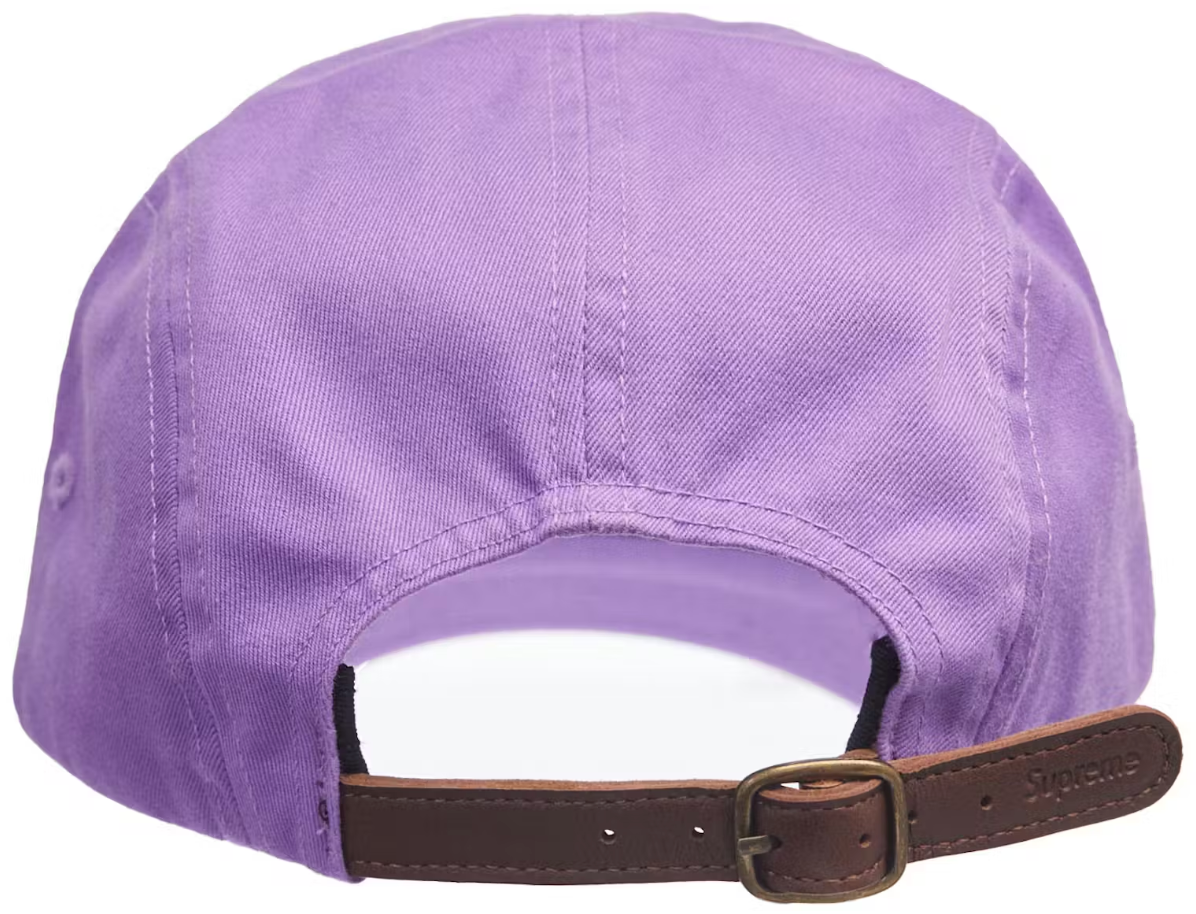 Supreme Washed Chino Twill Camp Cap Cap (SS22) Light Purple PALISADES