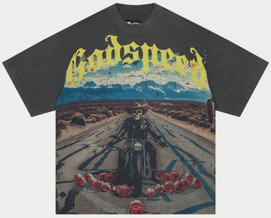 GODSPEED Long Lonely Road T-shirt (Grey Wash) PALISADES