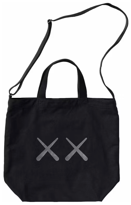 KAWS x Uniqlo Warhol 2Way Tote Bag Black PALISADES