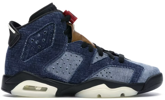 Jordan 6 Retro Washed Denim (GS) PALISADES