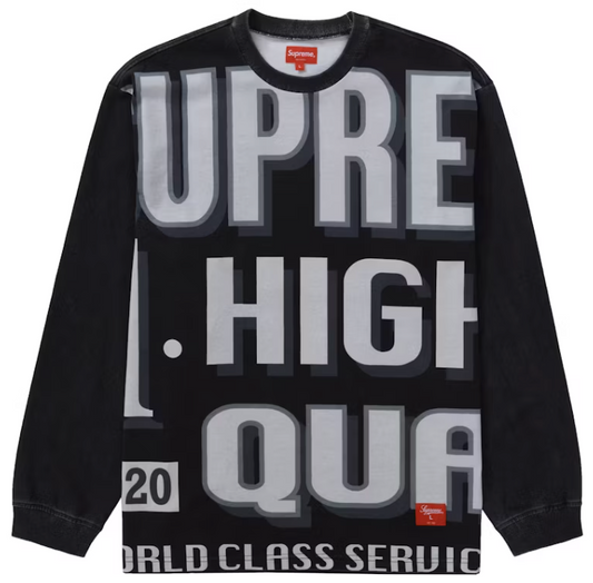 Supreme World Class L/S Top Black PALISADES