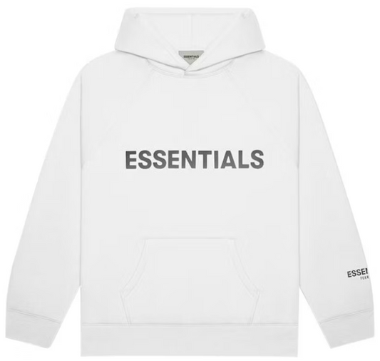 Fear of God Essentials Pullover Hoodie Applique Logo White PALISADES