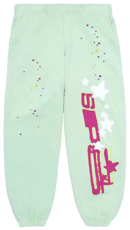 Sp5der SP5 Mint Sweatpants Mint PALISADES