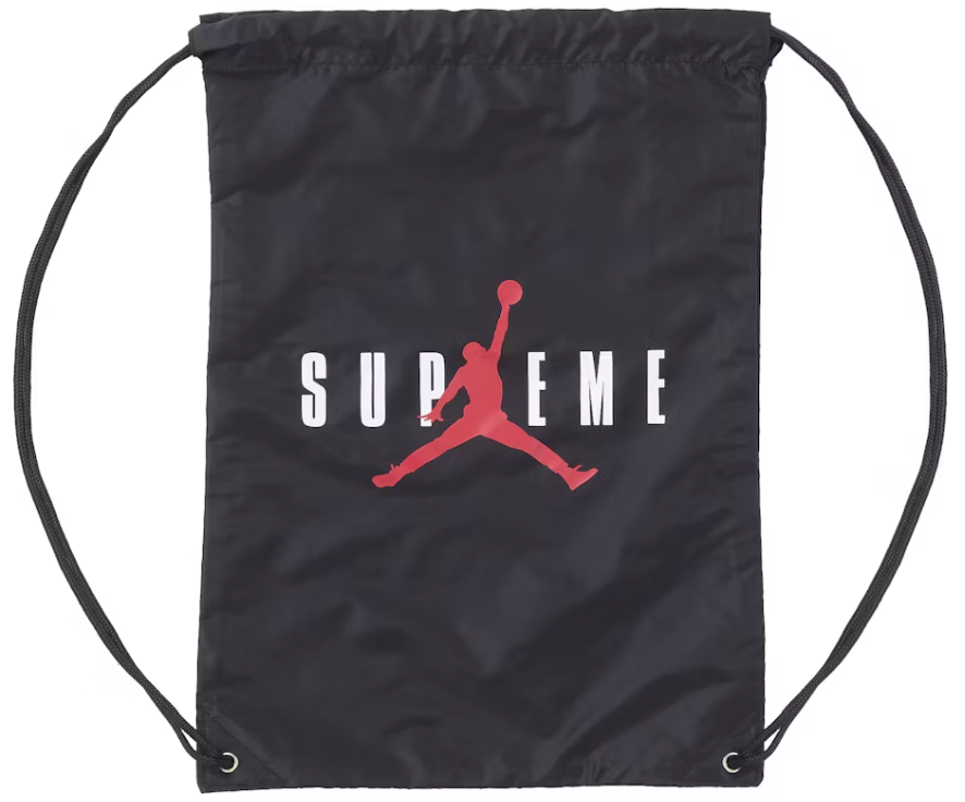 Supreme Jordan Drawstring Bag Black PALISADES