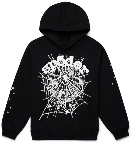 Sp5der OG Web Hoodie Black PALISADES