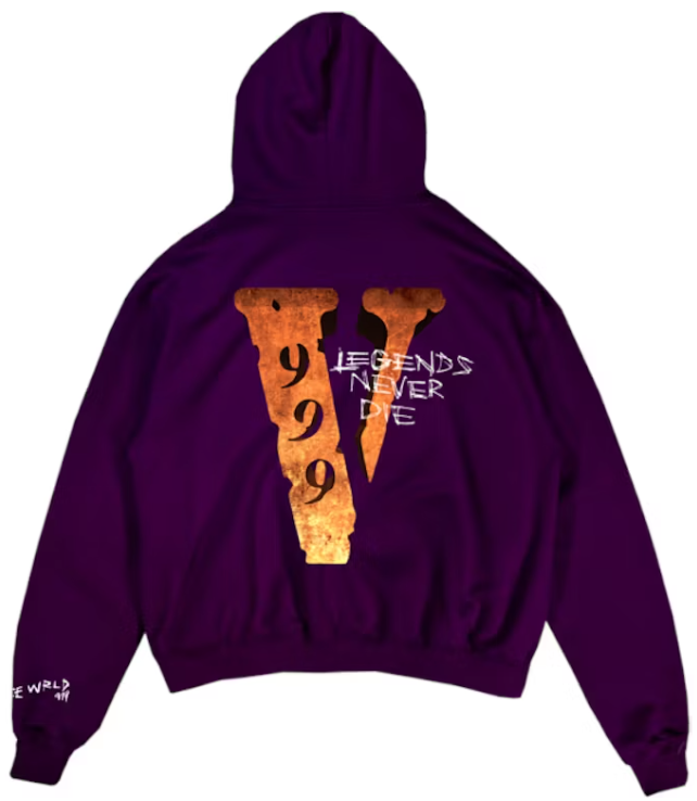 Juice Wrld x Vlone Legends Never Die Hoodie Purple PALISADES