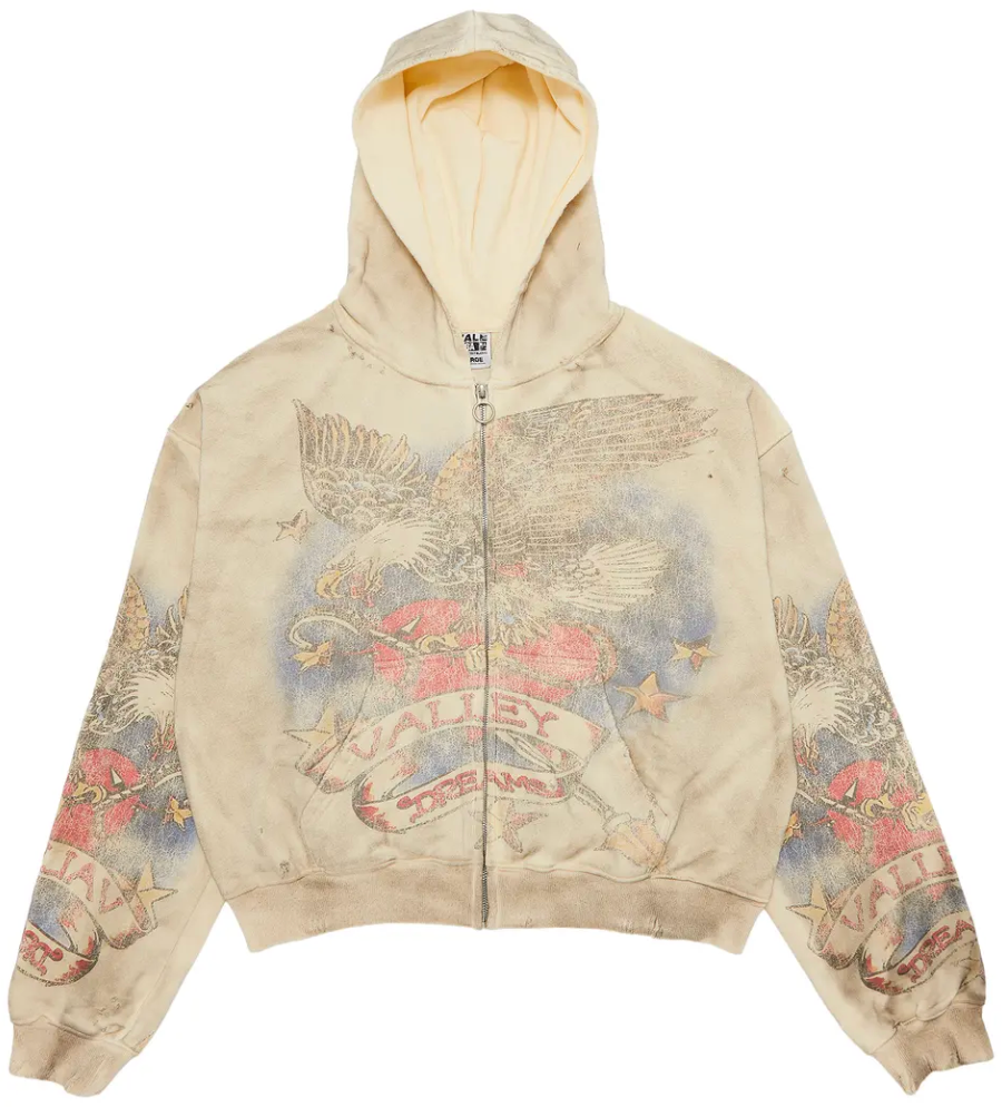 Vale Forever Nostalgia Zip Up 'Tattered/Cream' PALISADES
