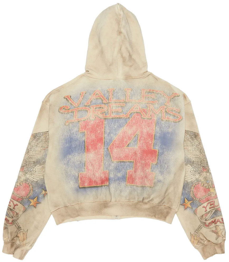 Vale Forever Nostalgia Zip Up 'Tattered/Cream' PALISADES