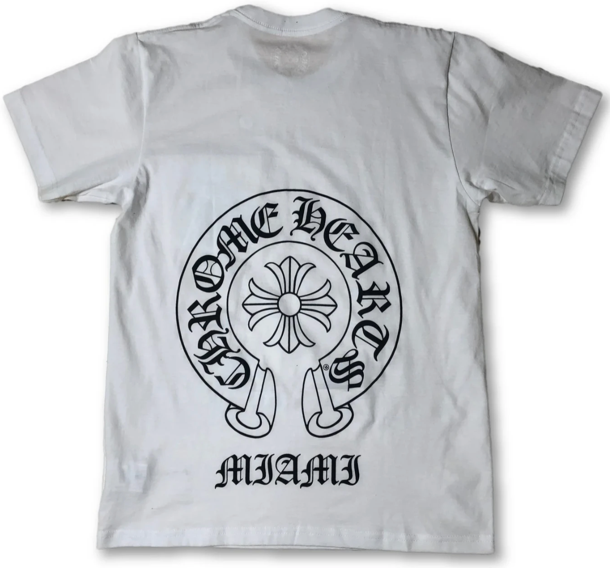 CHROME HEARTS WHITE HORSESHOE MIAMI EXCLUSIVE TEE PALISADES