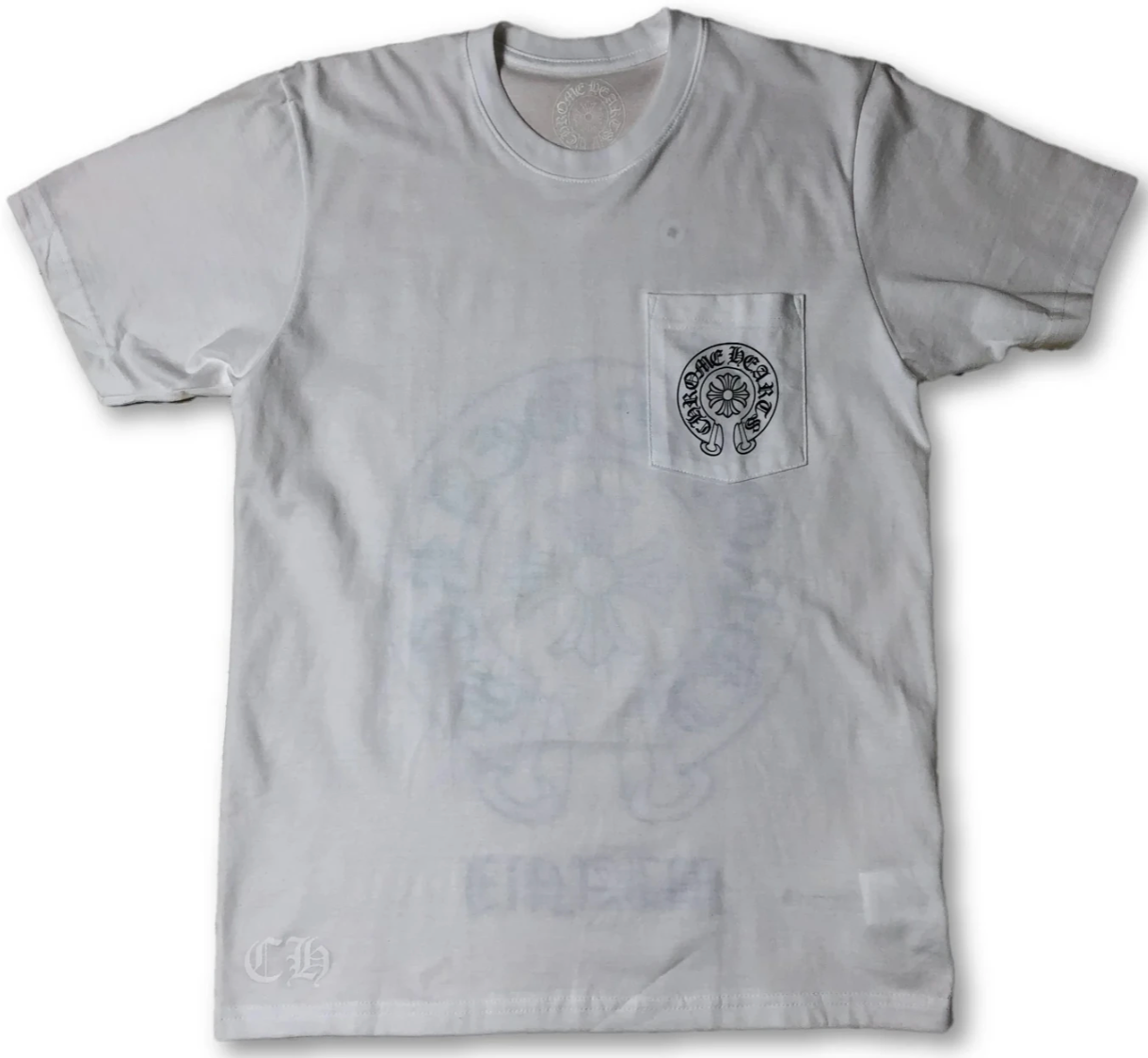 CHROME HEARTS WHITE HORSESHOE MIAMI EXCLUSIVE TEE PALISADES