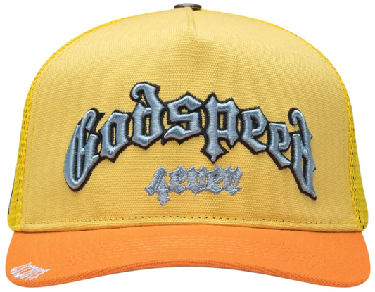 Godspeed Forever Trucker Hat Yellow/Orange PALISADES