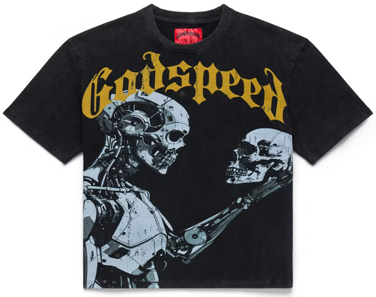 Godspeed Mankind vs AI III T-shirt Black/Yellow PALISADES