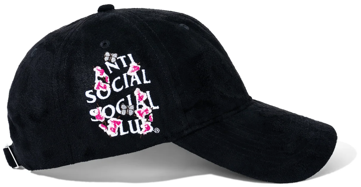 Anti Social Social Club Kkotch Suede Cap Black PALISADES