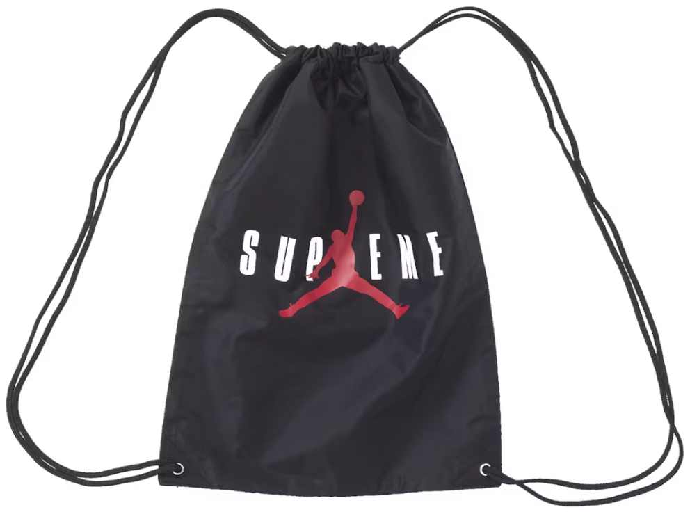 Supreme Jordan Drawstring Bag Black PALISADES