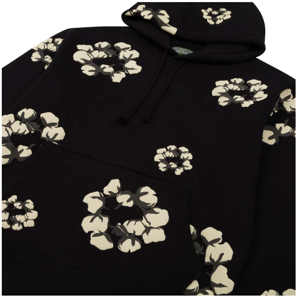 Denim Tears x CPFM Cactus Tears Wreath Hoodie Black PALISADES