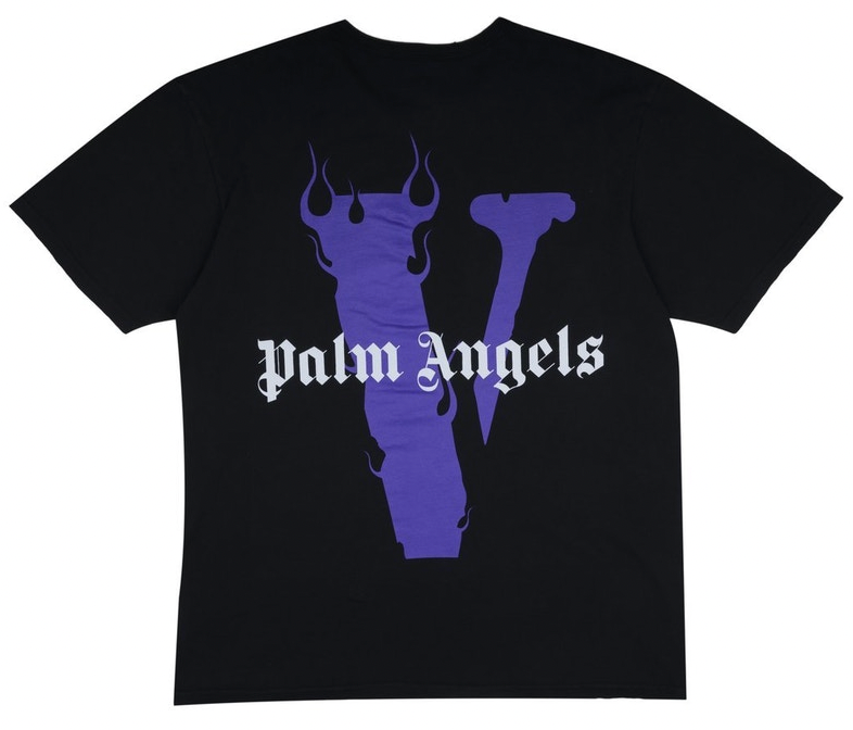 Vlone x Palm Angels T shirt Black Purple